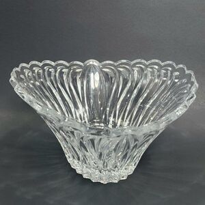 Large Oval Crystal 9" Niagara Bowl Heavy Made in France 24% Lead-Crystal